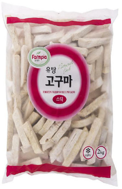 (무)(냉동)고구마스틱 팜피아유탕2kgX2개, 2개