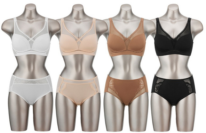 비비안 메쉬 풀컵 노와이어 편안한 여성 속옷 세트 8종