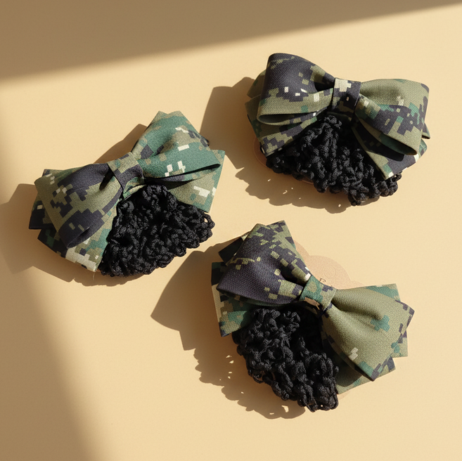 디에나모 여군헤어망 특전사 헤어망핀 헤어망핀 집게핀 밀리터리