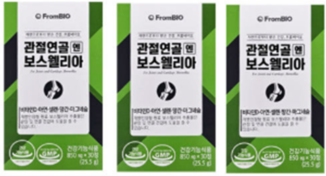 프롬바이오 관절연골 엔 보스웰리아 25.5g, 30정, 3개