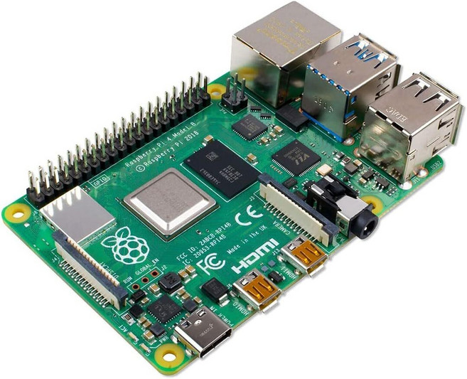 Raspberry Pi SC15184 파이 4 모델 B 2019 쿼드 코어 64비트 WiFi 블루투스 (2GB), 단일구성
