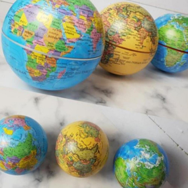 인테리어지구본 자전하는 지구본 LED 선물용 학습용 지구본 미니지구본