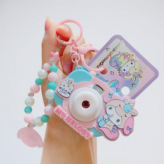 에스뉴제이 산리오 키링 카메라 NC 6종류, 1개, 마이멜로디N C