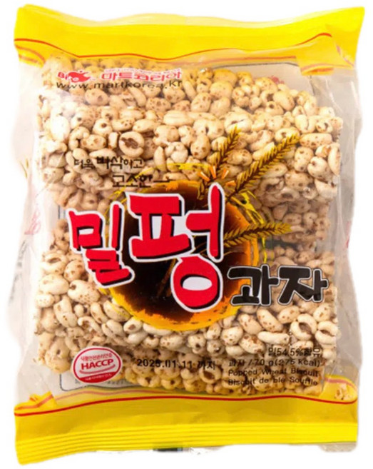 밀펑 과자 70 g, 5개, 70g