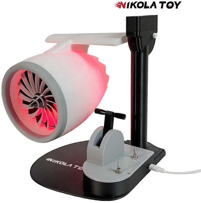 니콜라토이 항공기 터보엔진 제트팬 추진기 조립 모형