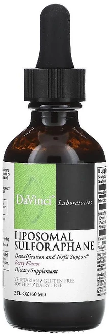 DaVinci Laboratories of Vermont 리포솜 설포라판 브로콜리 추출 93mg 베리 맛 Liposomal Sulforaphane, 1개, 60ml - 쿠팡