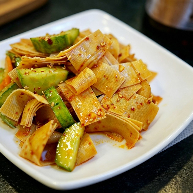 국내생산 중국식품 정통 건두부 포두부 고소한 고단백 다이어트식품, 1박스, 500g