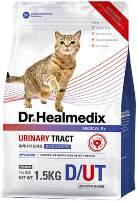 닥터힐메딕스 결석 및 요로계 관리 D/UT urinary tract 1.5kg, 1개, 요로결석 - 쿠팡