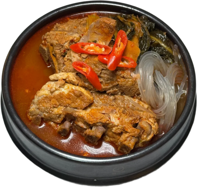 수라원 우거지 감자탕 국내산 돼지등뼈, 1kg, 2개