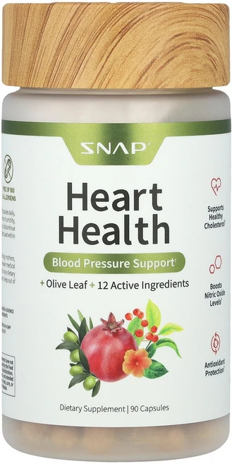 스냅 서플리먼트 Snap Supplements 심장 건강 캡슐 90정126033원산지:기타, Snap Supplements (스냅 서플리먼트) Su, 1개, 90정 - 쿠팡