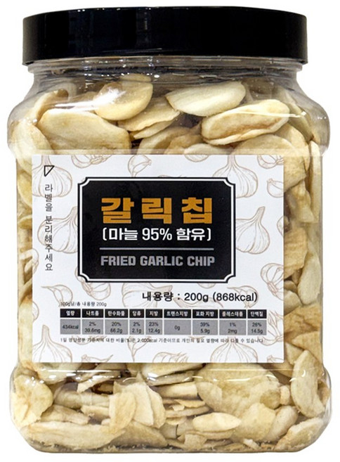 푸드야식품 갈릭칩 200g x 3개