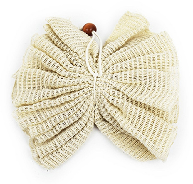 바디스크럽 부드러운 어린이 아기 면샤워볼 천연, 1개