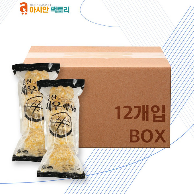 아시안팩토리 통살새우패티 77g x 10ea 770g 12개 1박스 텃만꿍 베트남수입제품 생어거스틴 식자재마트, 1개