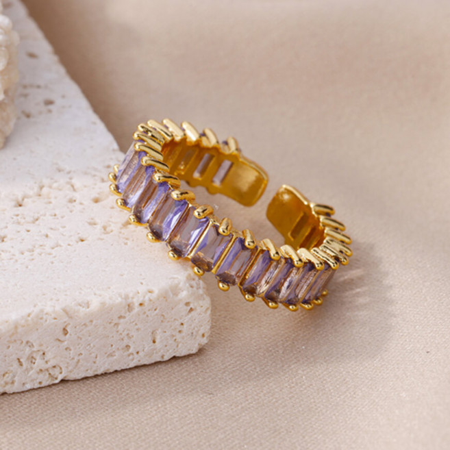 큐빅 반지 오픈링 커플링 사이즈 조절