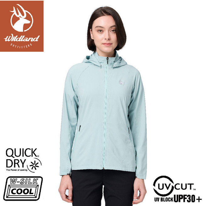 Wildland 荒野 女 彈性冰絲涼感抗UV機能外套