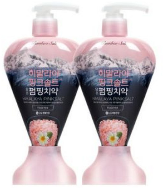 히말라야 핑크솔트담은 칫솔4입 (그린티)x2개 +여행용 양치세트(색상랜덤) ., 페리오 히말라야 핑크솔트 펌핑치약 플로럴 285g x