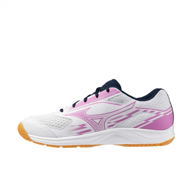 미즈노 MIZUNO 남녀탁구화 크로스 매치 스매시 화이트 핑크 81GA253002