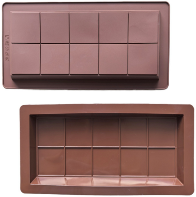 큐브 바크 초콜릿 몰드 두바이 발렌타인데이 초콜렛 만들기 재료, 1개, 브라운