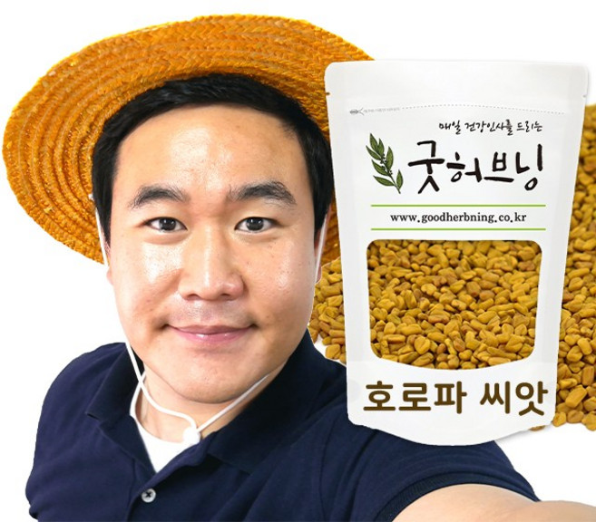 호로파 씨앗 씨 차 페누그릭 500g 굿허브닝, 1개