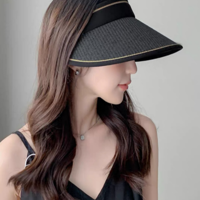 쿨웨이브 여성 돌돌이 썬캡 여름모자