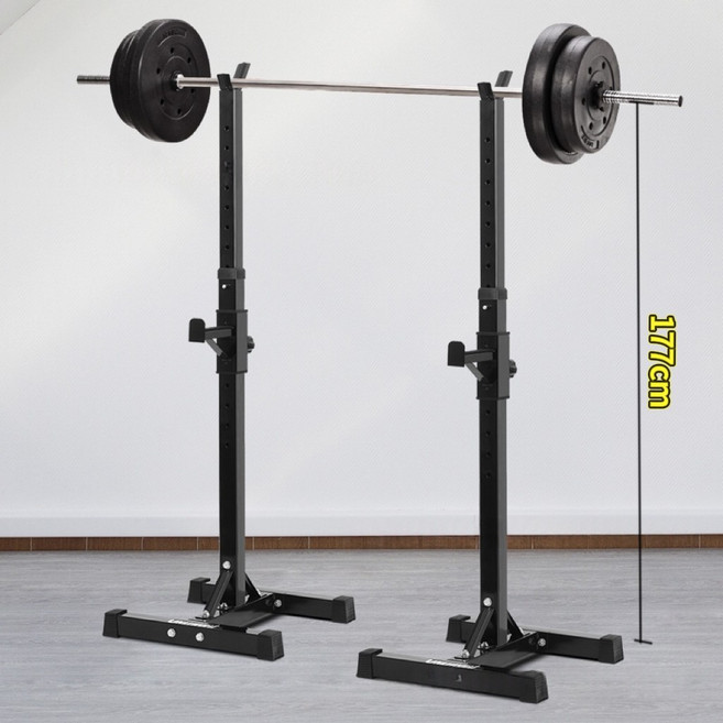 분리형 멀티 홈트 스쿼트 랙 가정용 데드리프트 & 웨이트 벤치프레스 겸용, 블랙, 1060H