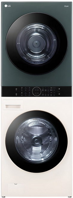 LG전자 트롬 오브제컬렉션 워시타워 W20EGAN 세탁기 23kg + 건조기 20kg 방문설치, 네이처베이지 + 네이처그린