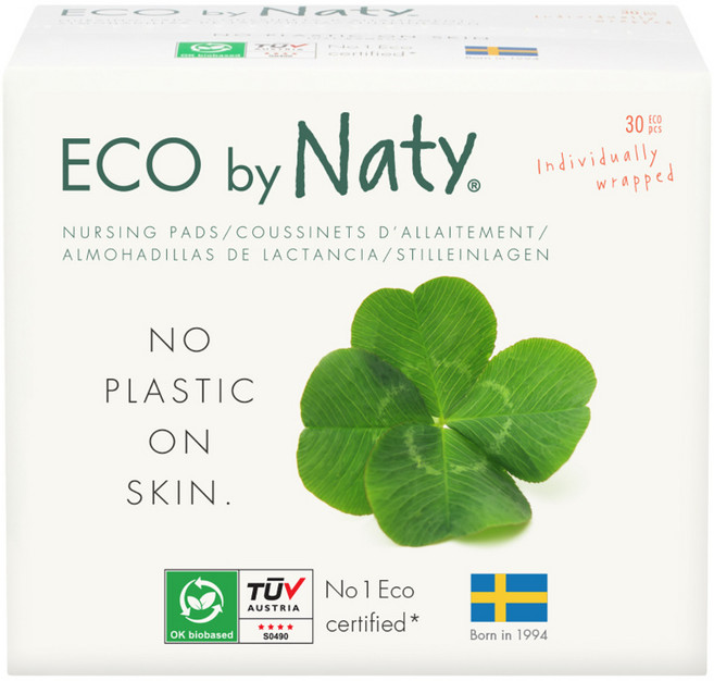 [Naty] 네띠 친환경 밤부 수유패드 30매, 1개