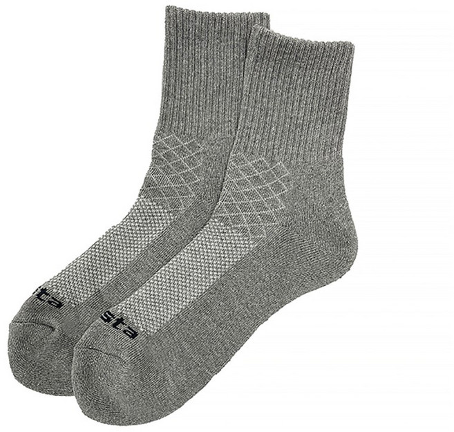 트렉스타 땀냄새를 줄여주며 프레쉬한 남성 양말, 그레이, 1개