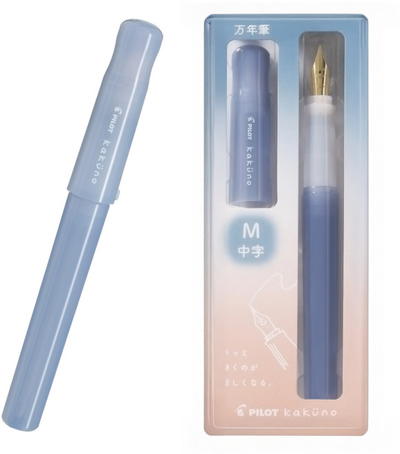 파이롯트 카쿠노 마도로미 만년필 (선물팩), 블루 (마도로미), M