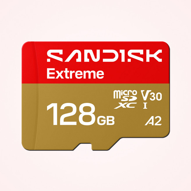 샌디스크 익스트림 마이크로SD SDSQXA1, 128GB, 1개