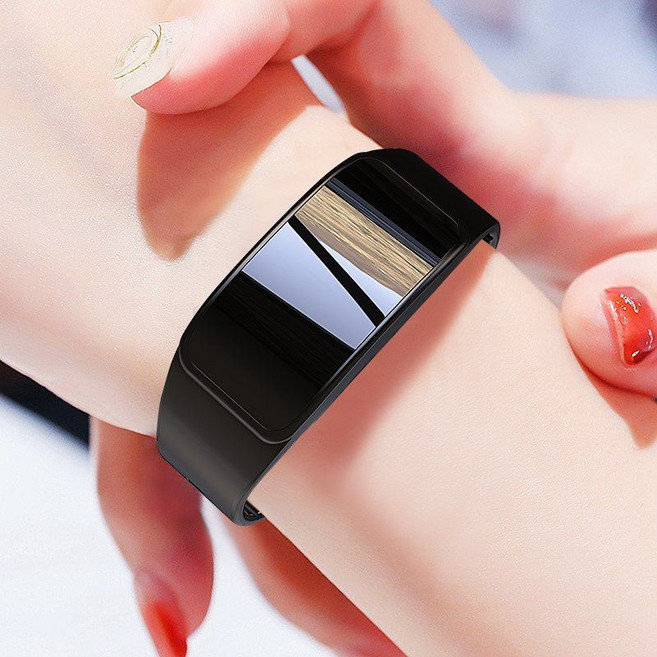 손목 혈당 측정기 방수 팔찌 측정 가정용 혈압 손목시계 운동형 스마트, 피부색 대형 스크린 (혈압 심박수)