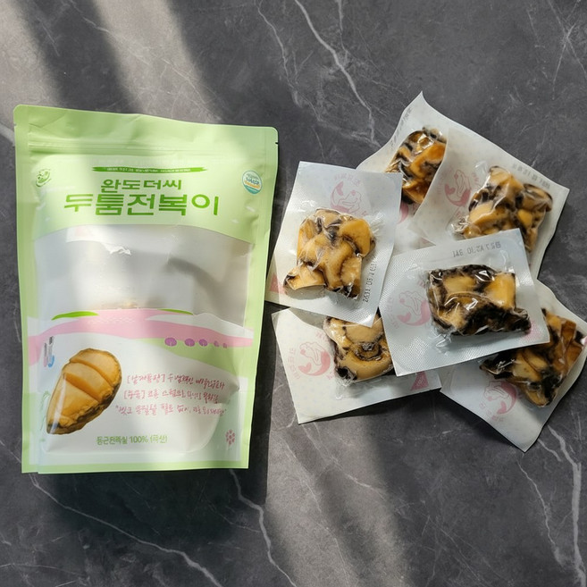 두툼전복이 캠핑 구이용 순살 손질 슬라이스 전복 1팩, 1개, 400g