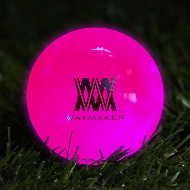웨이메이커 WAYMAKER LED 파크골프공 야광 볼 비거리 증가 타격감 향상, 1개, 1개입, 웨이메이커 LED 파크골프공(핑크)