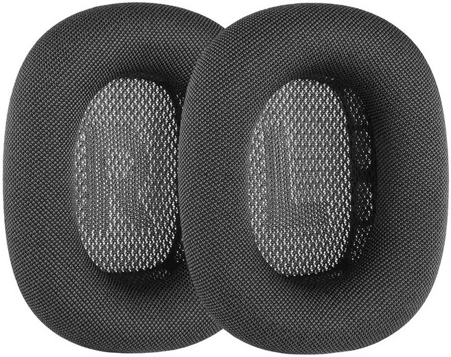 에어팟 맥스 이어쿠션 이어패드 커버 패브릭 메쉬 호환 교체 캡, 스페이스 그레이_패브릭[MAX], 1개