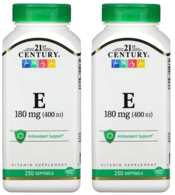 21세기센츄리 비타민 E 180mg(400IU) 소프트젤 250정, 2개 - 쿠팡