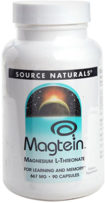 SOURCE NATURALS L-蘇糖酸鎂膠囊 667mg, 90顆, 1罐