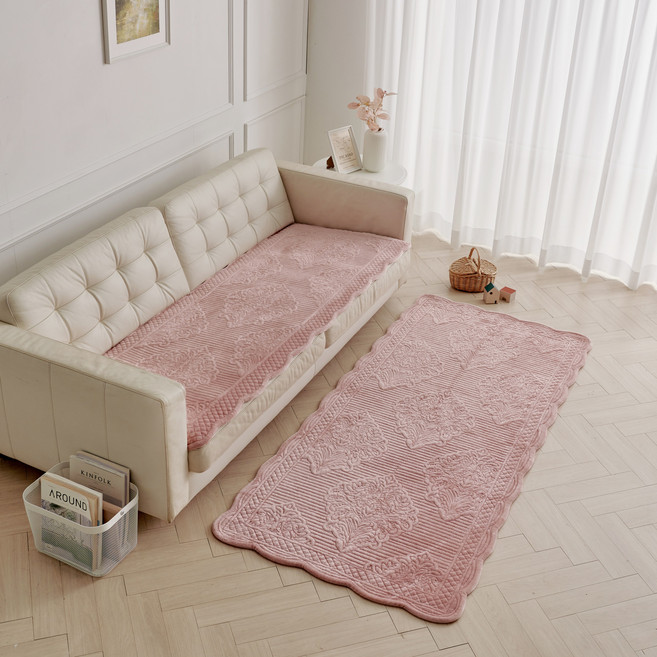 마니아 밀라노 극세사 4인용 겨울 소파패드