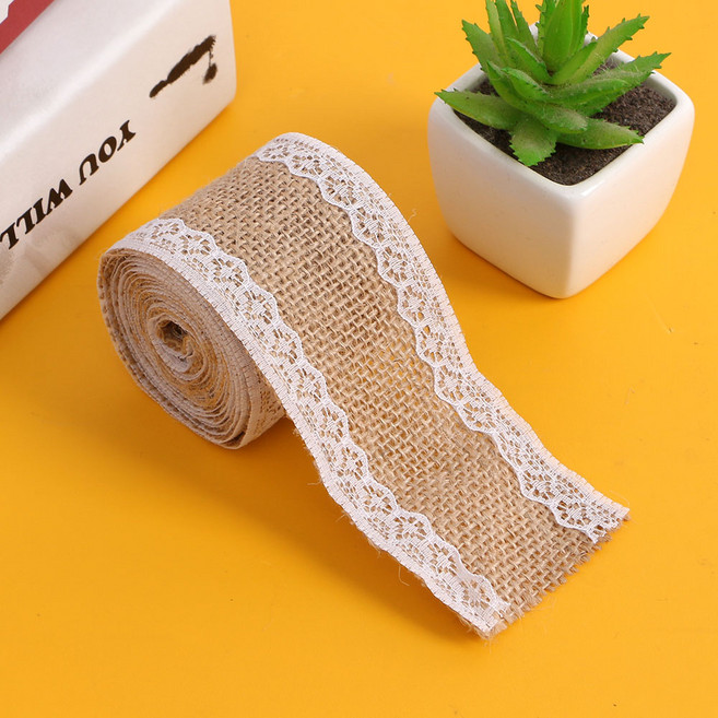 선물포장리본 황마 레이스롤 선물포장끈 롤리본 DIY