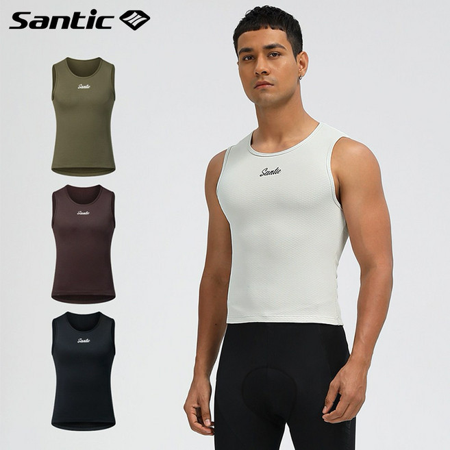 산틱 스포츠 기모 이너웨어 겨울 베이스 레이어 나시 민소매 WM24C06038