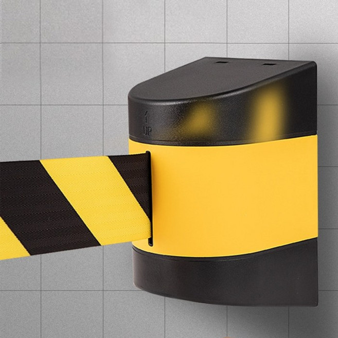 벽걸이 차단벨트 5M 10M 차단봉 출입금지 통제선 차단띠 주차 공연장 전시회 안전라인, 1개