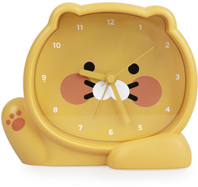 춘식이 인형 탁상시계 / 카카오프렌즈 인테리어탁상시계 탁상용시계 저소음시계 캐릭터시계 집들이선물 저소음무브먼트, 단품