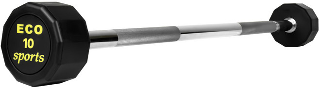 에코스포츠 12각 고정식바벨 (구)직선바 세트 헬스장 홈짐, 블랙, 1개, 10kg