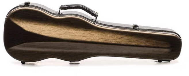 바이올린 케이스 4/4 초경량 하드케이스 1/4 경량 백팩 비올라 케이스 1/2, 브라운, 1개