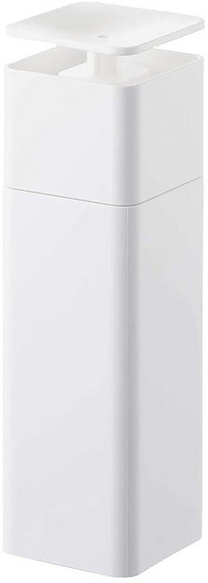 Yamazaki Home Tower 한 손 디스펜서 - ABS 플라스틱 - 250ml (8.5액량 온스) 250ml, 화이트, 1개