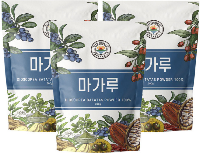 해나식품 마가루 산약가루 분말 국내산, 3개, 300g