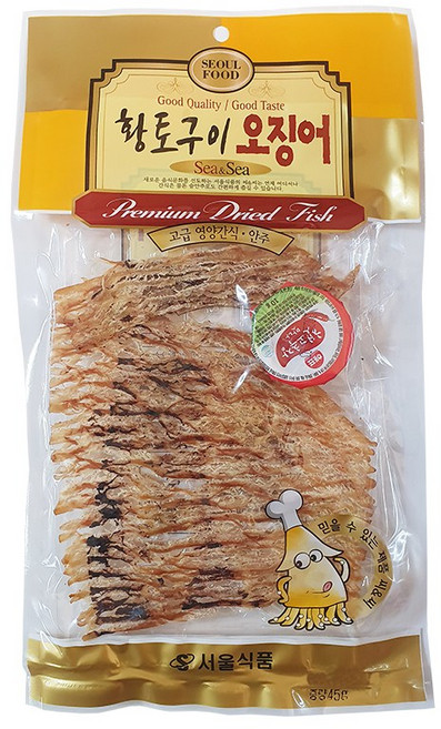 서울식품 황토구이 오징어 안주, 5개