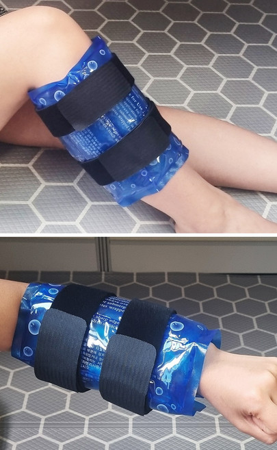 얼음 찜질팩 고정 밴드 벨크로 스트랩 찜질 팩 고정벨트 냉찜질, 고정밴드1P, 1개