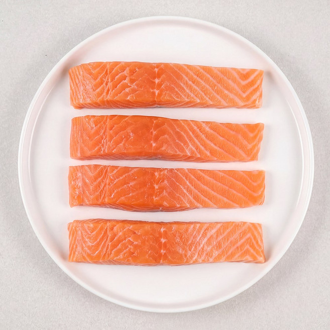 노르웨이 냉동연어 식단용 1kg (125g * 8팩) 스테이크 횟감, 2개, 500g