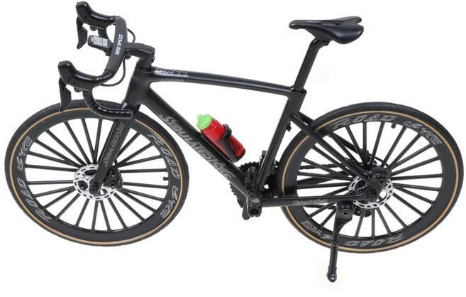 1:8 로드 자전거 미니어처 모형 S22 사이클 다이캐스트 바이크 장식소품, S22 블랙