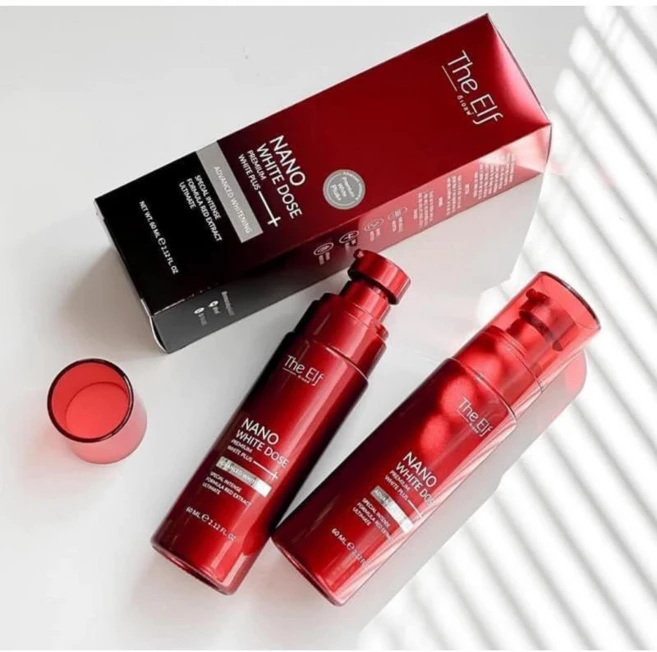 THE ELF NANO WHITE 도즈 프리미엄 화이트 플러스, 2개, 60ml - 쿠팡
